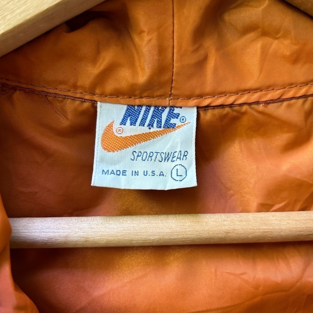 Vintage Nike 80s Windbreaker Full Zip Hooded Large - Picture 3 of 6